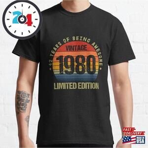 42 Years Of Being Awesome  1980 Limited Edition T-Shirt